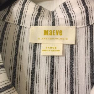 Anthropologie Tops - Anthropologie Maeve black/white stripe top Anthropologie Tops - Anthropologie Maeve black/white stripe top